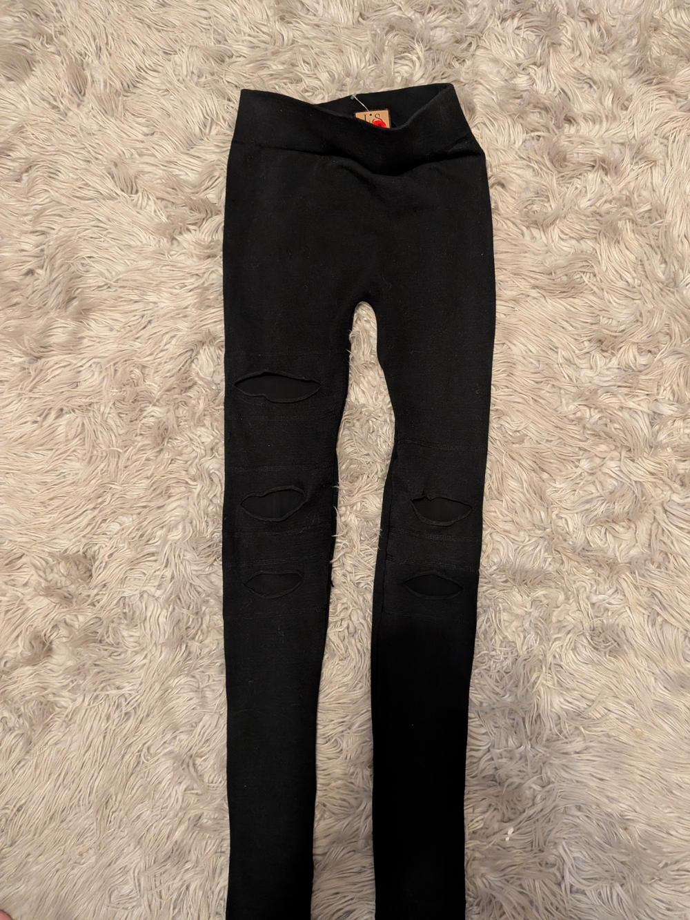 Black Ripped Stylish  Women's Leggings